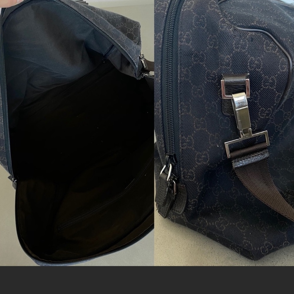 Gucci Brown Travel Duffle Bag Monogram with Dust Bag - Picture 3 of 4